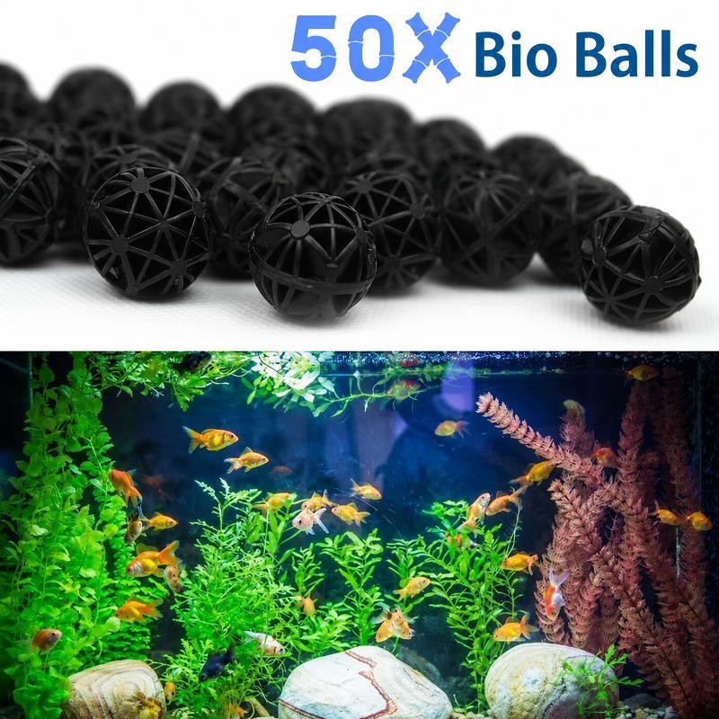 Fish Aquarium Home - 50 Adet 16mm Akvaryum Biyolojik Filtre