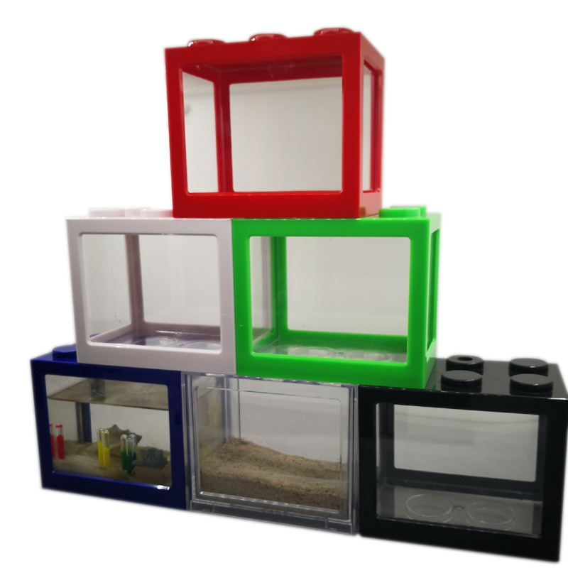 Aquarium Fish Betta - 7 Renkli Mini Akvaryum Betta Balıklığı