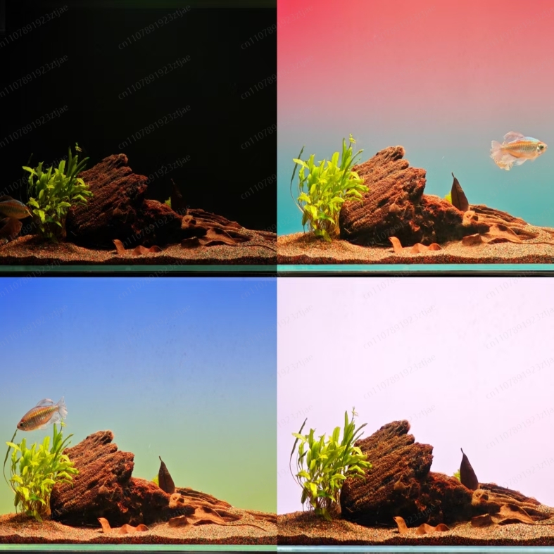 Aquarium Light - Siyah Akrilik Akvaryum Arka Plan Işık