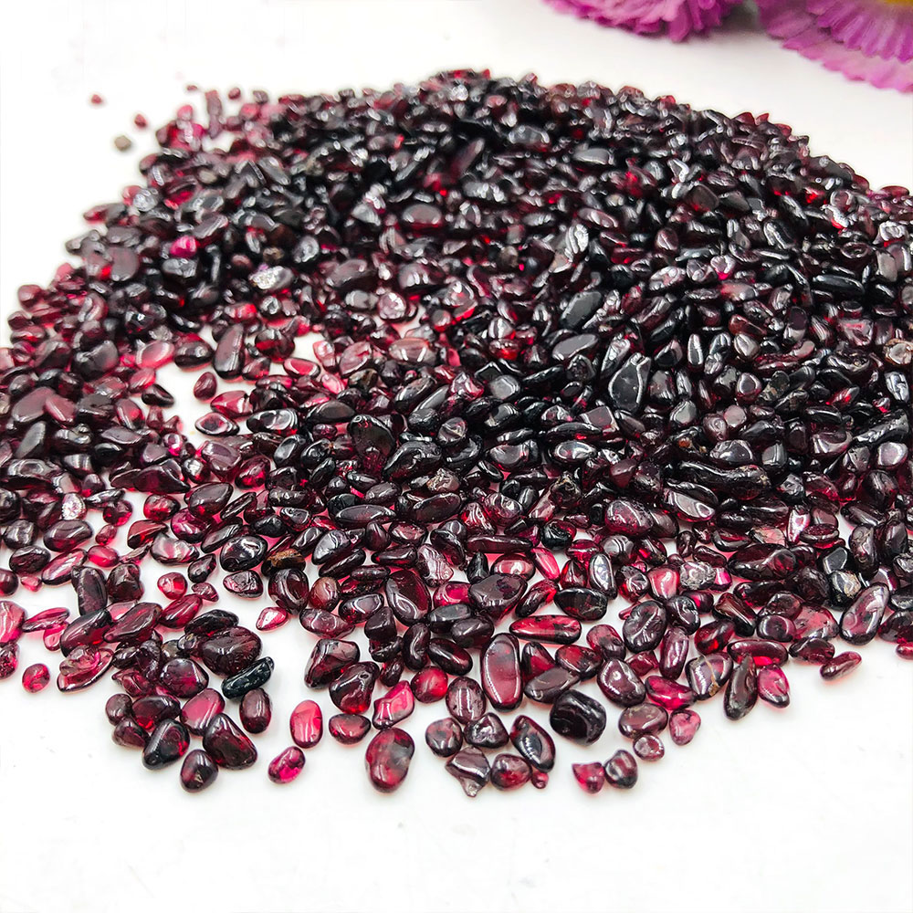 Fish Tank Gravel - 50 g/paket Lot doğal kırmızı Garnet