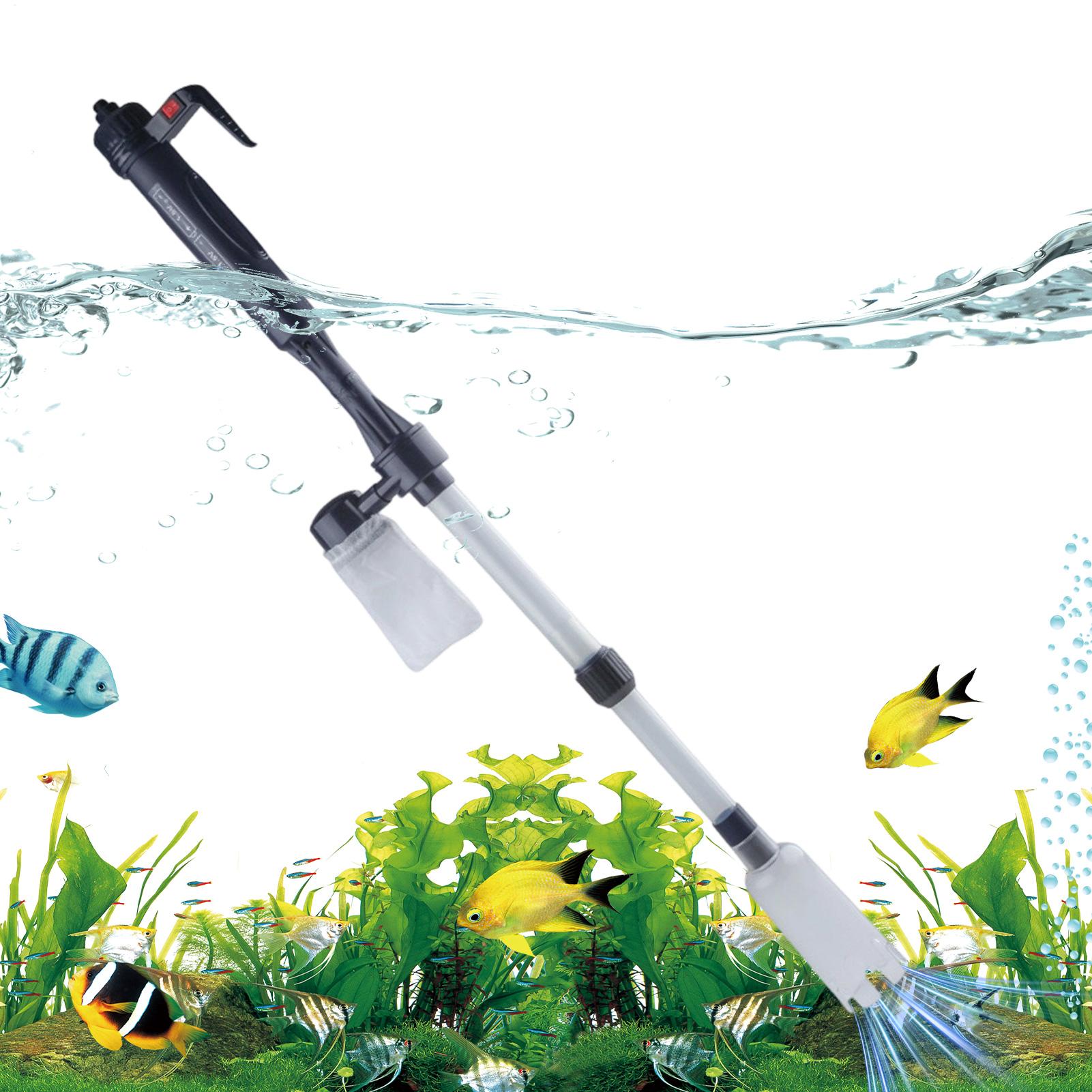 Fish Tank Gravel - Akvaryum Çakıl Temizleyici Teleskopik Elektrikli Ayarlanabilir