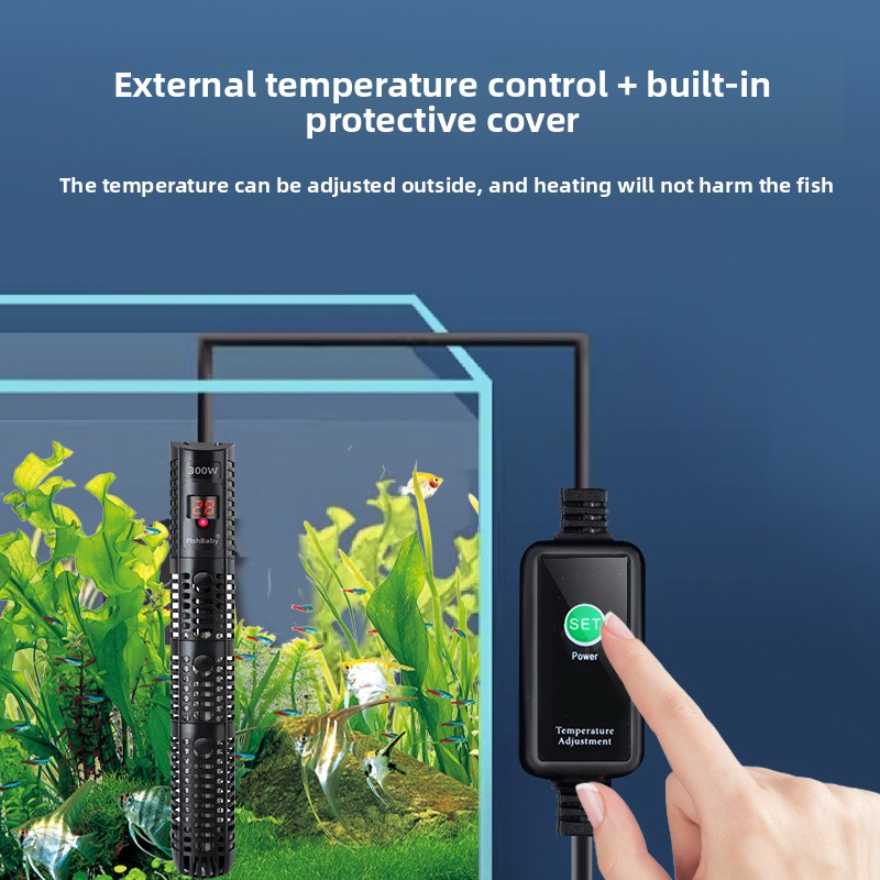 Fish Tank Heater - Tropikal Balık Tankı için Termometreli, Patlamaya