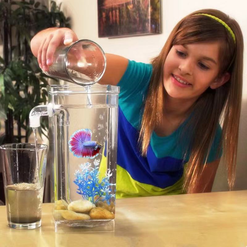 Tembel ücretsiz su değişimi ma - Betta Fish Tank incelemesi ve fiyatı