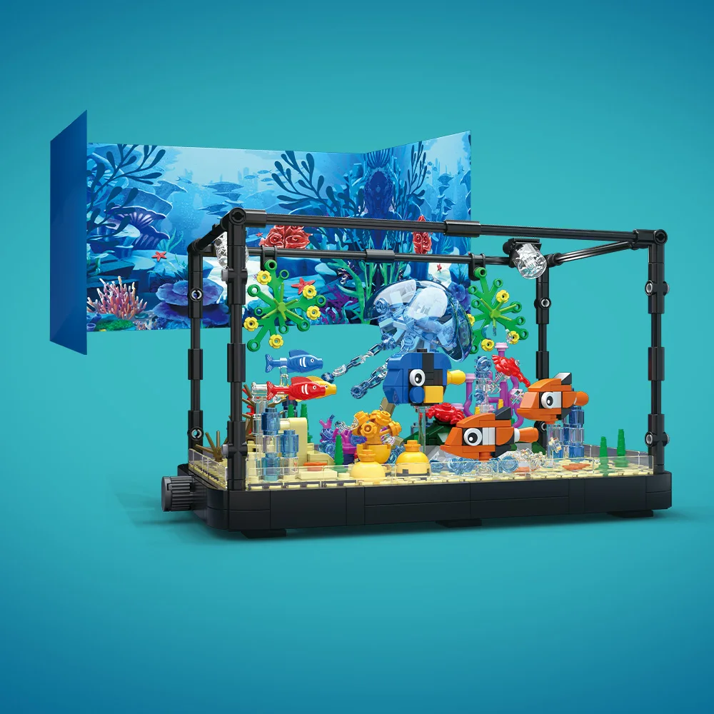 Işıklı Balık Tankı Yapım Blokl - Aquarium Light incelemesi ve fiyatı
